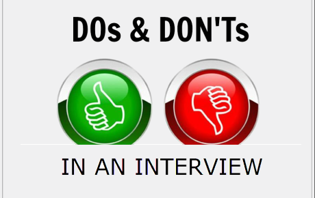 Dos Dont in Interview